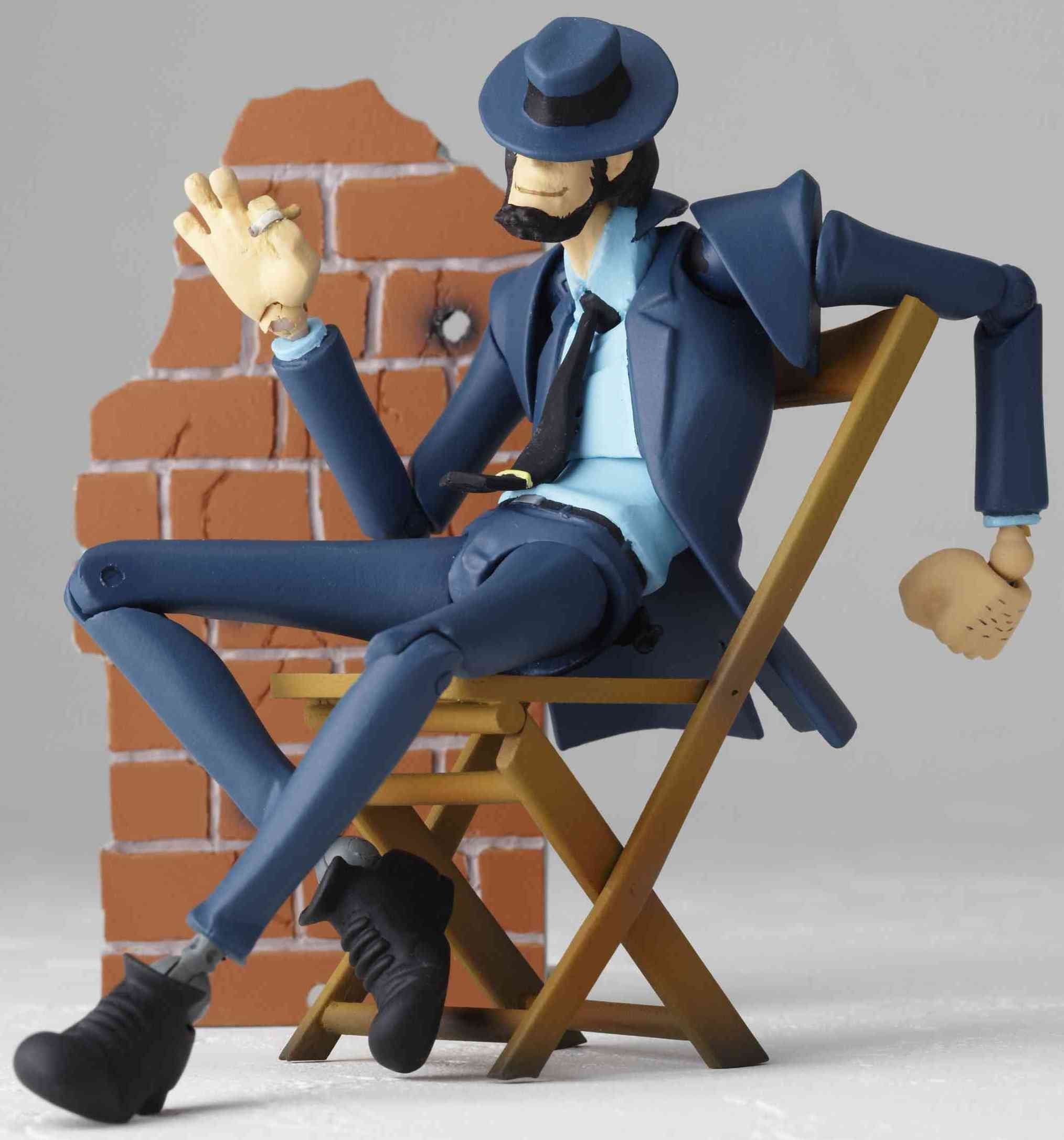 Kaiyodo Jap.   Lupin Iii Figurine Revoltech Yamaguchi #098 Daisuke Jigen